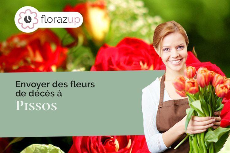 fleurs deuil pour des obsèques à Pissos (Landes/40410)