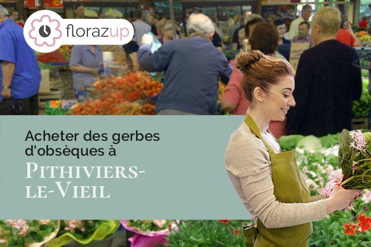 compositions de fleurs pour un enterrement à Pithiviers-le-Vieil (Loiret/45300)