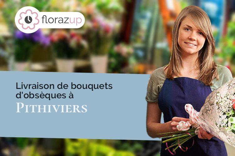 coupes de fleurs pour un deuil à Pithiviers (Loiret/45300)