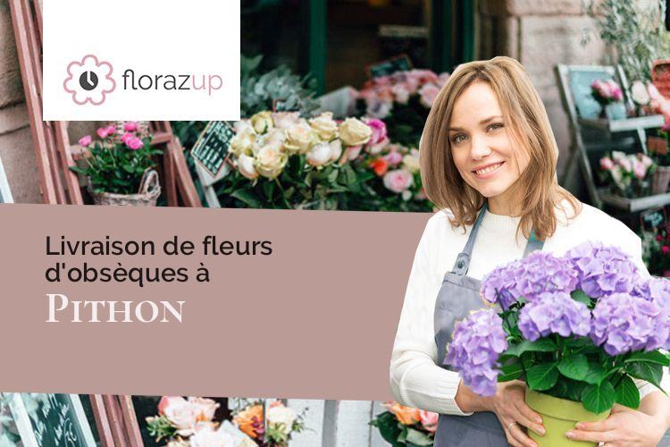 fleurs deuil pour un décès à Pithon (Aisne/02480)