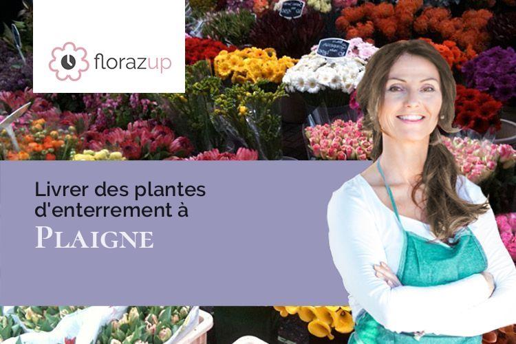 créations de fleurs pour un décès à Plaigne (Aude/11420)
