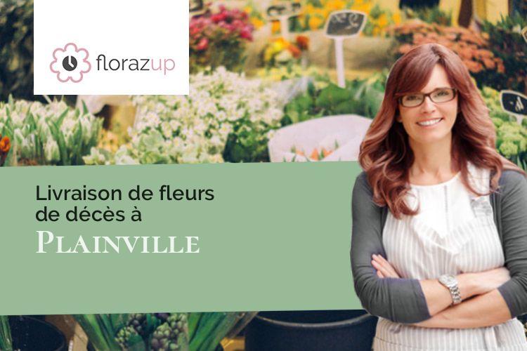 compositions de fleurs pour un enterrement à Plainville (Eure/27300)