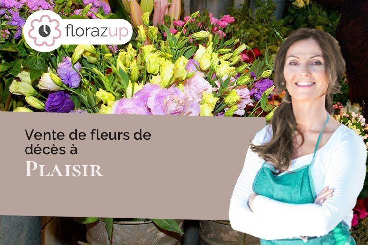 fleurs deuil pour des funérailles à Plaisir (Yvelines/78370)