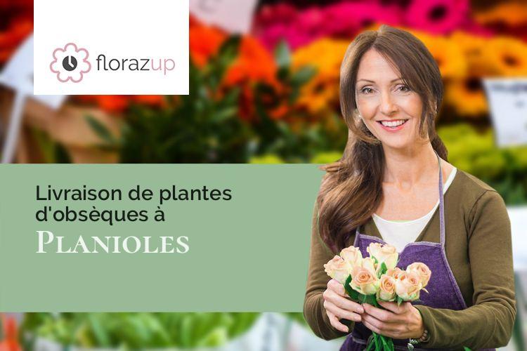 couronnes de fleurs pour un décès à Planioles (Lot/46100)