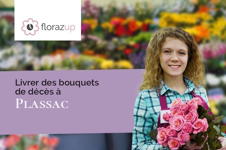 fleurs deuil pour un deuil à Plassac (Charente-Maritime/17240)