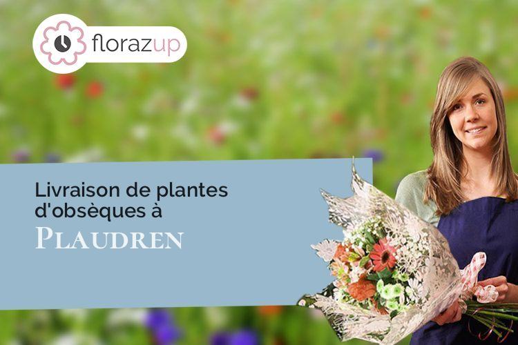 créations de fleurs pour un décès à Plaudren (Morbihan/56420)