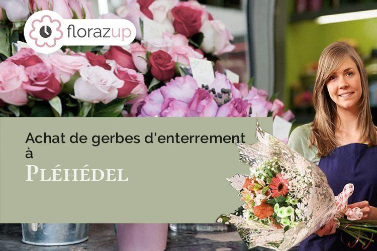 fleurs deuil pour un deuil à Pléhédel (Côtes-d'Armor/22290)