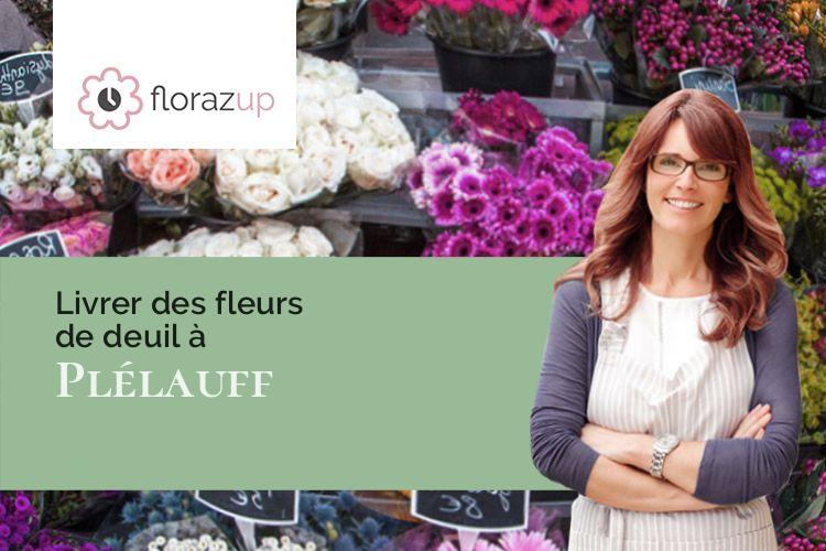 gerbes de fleurs pour des obsèques à Plélauff (Côtes-d'Armor/22570)