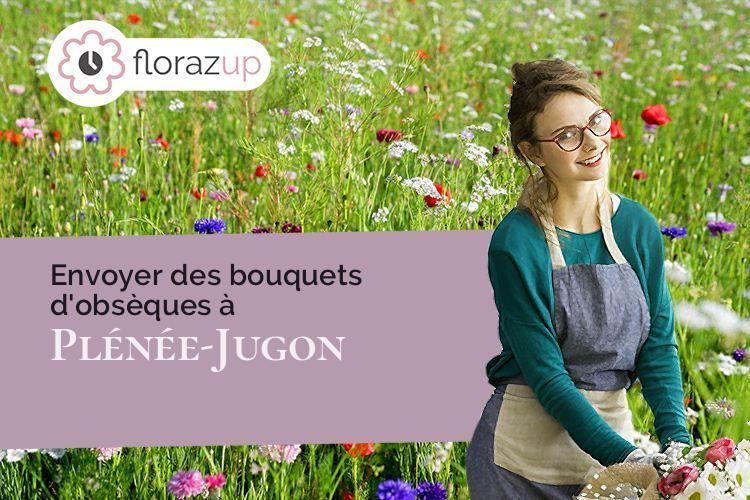 créations de fleurs pour une crémation à Plénée-Jugon (Côtes-d'Armor/22640)