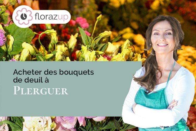 couronnes florales pour un deuil à Plerguer (Ille-et-Vilaine/35540)