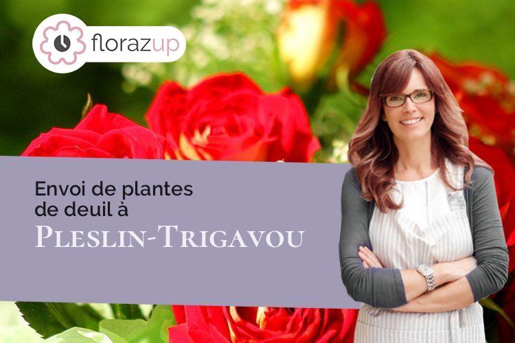 coupes de fleurs pour un deuil à Pleslin-Trigavou (Côtes-d'Armor/22490)