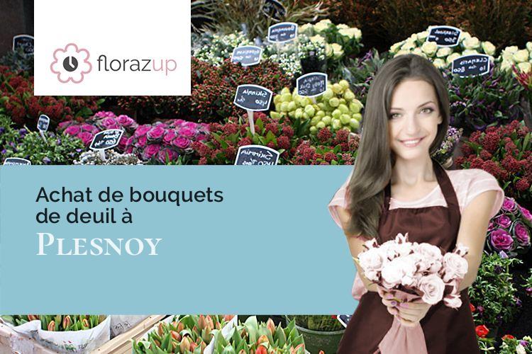 couronnes florales pour des obsèques à Plesnoy (Haute-Marne/52360)