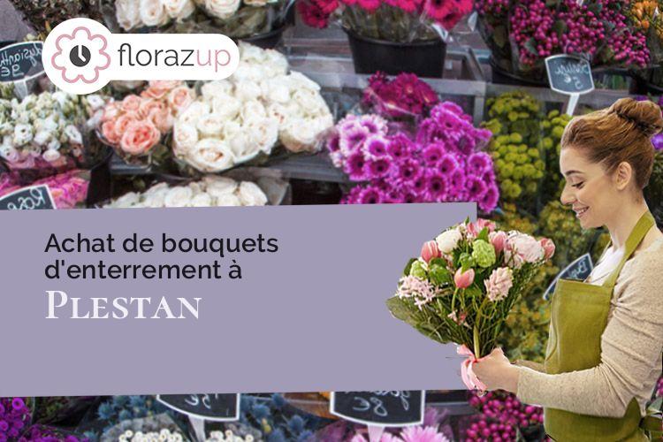 créations de fleurs pour un décès à Plestan (Côtes-d'Armor/22640)