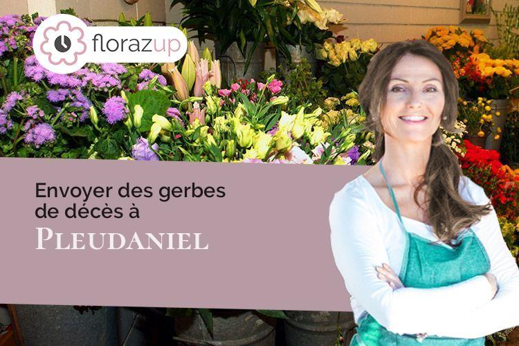 compositions florales pour un deuil à Pleudaniel (Côtes-d'Armor/22740)
