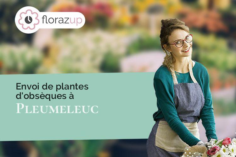 couronnes florales pour des funérailles à Pleumeleuc (Ille-et-Vilaine/35137)