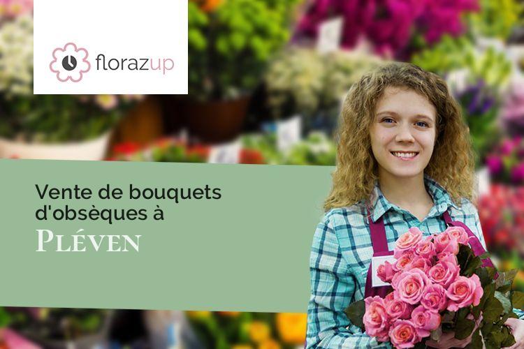 bouquets de fleurs pour un deuil à Pléven (Côtes-d'Armor/22130)