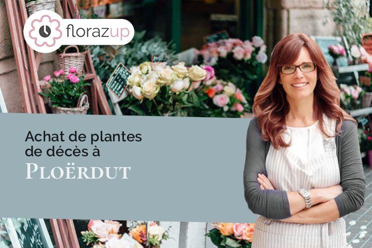 couronnes florales pour des funérailles à Ploërdut (Morbihan/56160)