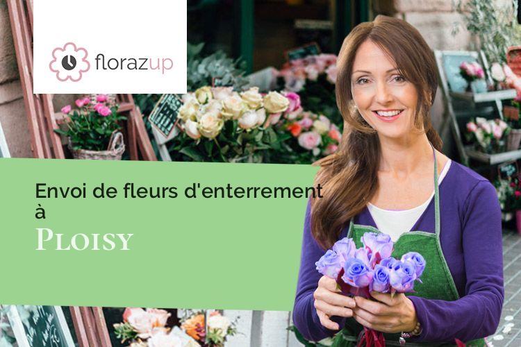 couronnes de fleurs pour un enterrement à Ploisy (Aisne/02200)