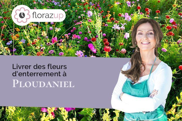 compositions florales pour un enterrement à Ploudaniel (Finistère/29260)