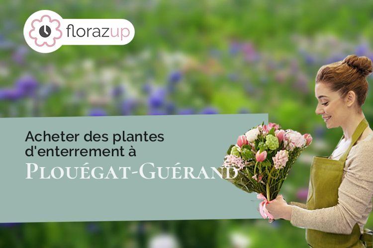 créations florales pour des funérailles à Plouégat-Guérand (Finistère/29620)
