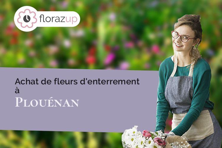 compositions florales pour des obsèques à Plouénan (Finistère/29420)