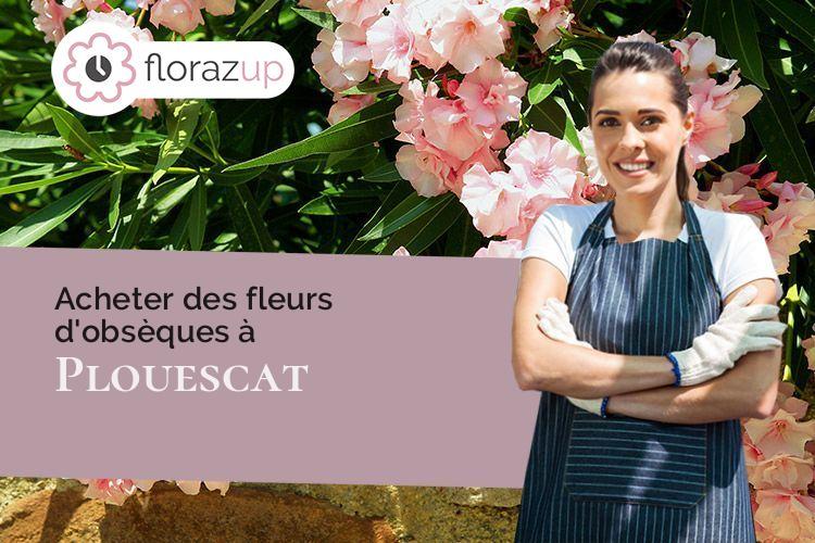 créations de fleurs pour des obsèques à Plouescat (Finistère/29430)