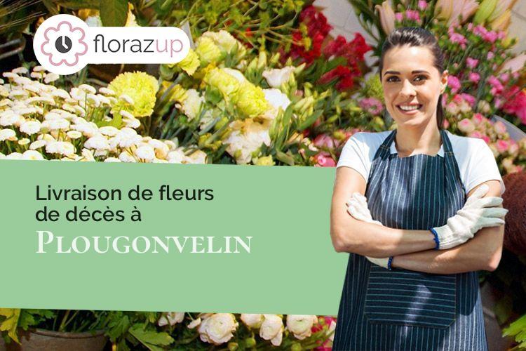 compositions florales pour un enterrement à Plougonvelin (Finistère/29217)