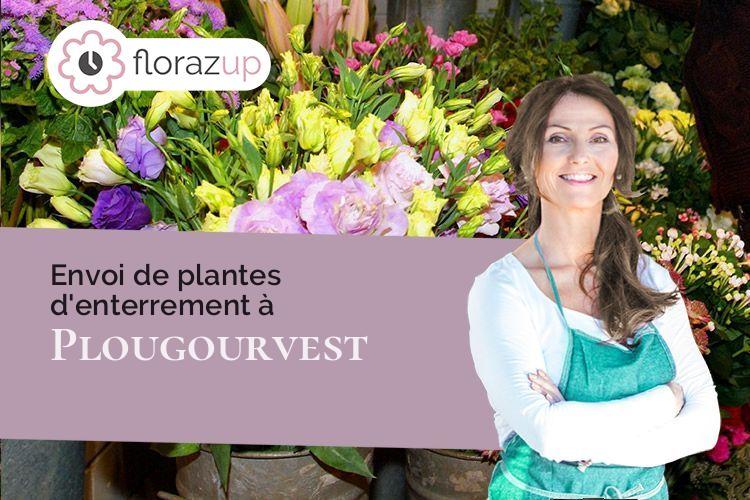 créations de fleurs pour un enterrement à Plougourvest (Finistère/29400)