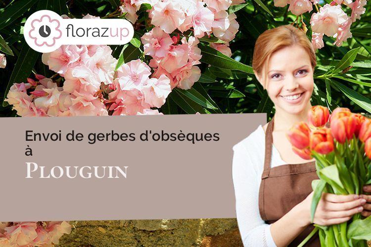 bouquets de fleurs pour un décès à Plouguin (Finistère/29830)