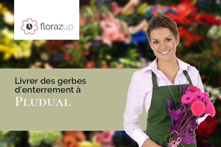 créations de fleurs pour des funérailles à Pludual (Côtes-d'Armor/22290)