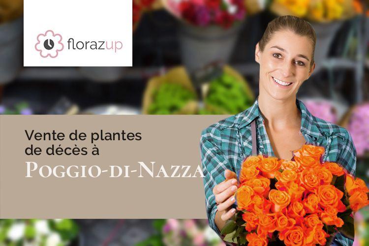 bouquets de fleurs pour un deuil à Poggio-di-Nazza (Corse/20240)