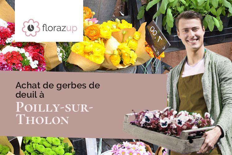 compositions de fleurs pour un enterrement à Poilly-sur-Tholon (Yonne/89110)