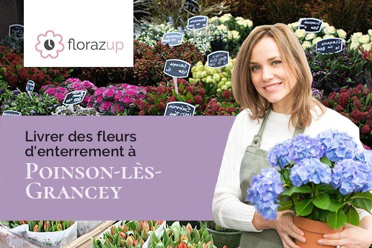 compositions de fleurs pour un décès à Poinson-lès-Grancey (Haute-Marne/52160)