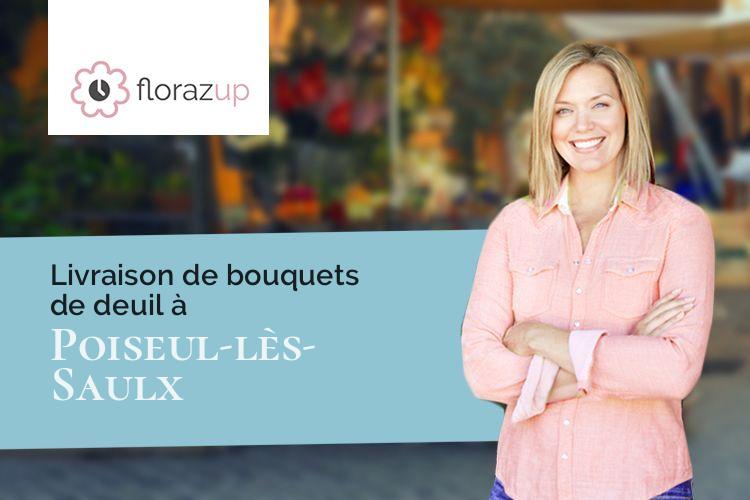 compositions de fleurs pour des funérailles à Poiseul-lès-Saulx (Côte-d'Or/21120)