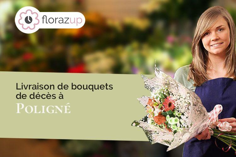 créations de fleurs pour des obsèques à Poligné (Ille-et-Vilaine/35320)