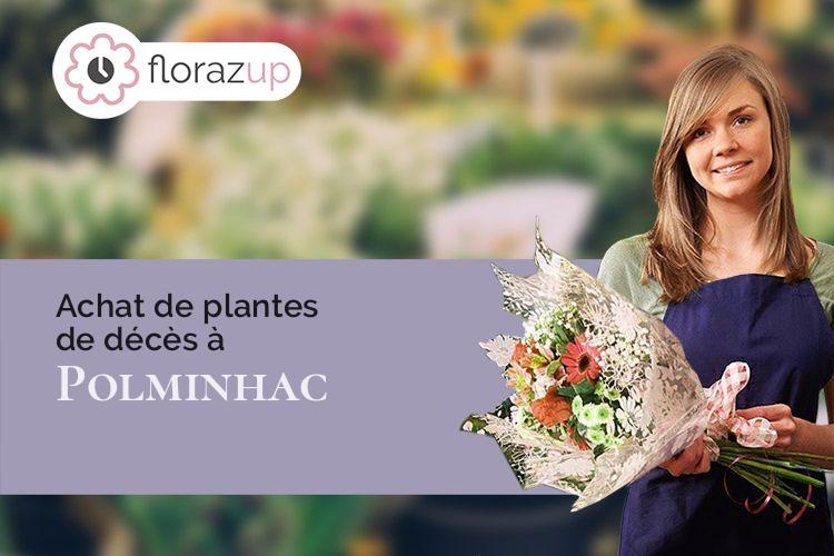 bouquets de fleurs pour un décès à Polminhac (Cantal/15800)