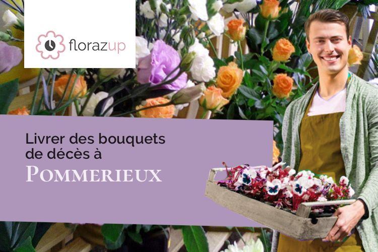 compositions florales pour des funérailles à Pommerieux (Mayenne/53400)