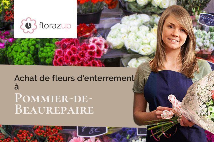 créations florales pour un deuil à Pommier-de-Beaurepaire (Isère/38260)
