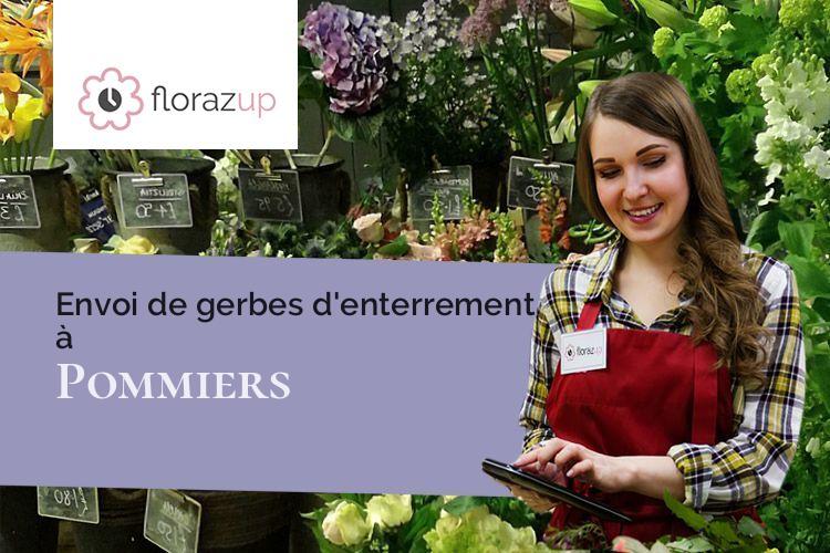 coeurs de fleurs pour un décès à Pommiers (Loire/42260)