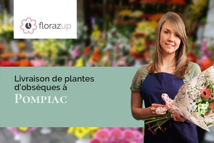 compositions de fleurs pour un enterrement à Pompiac (Gers/32130)