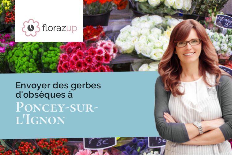 couronnes florales pour une crémation à Poncey-sur-l'Ignon (Côte-d'Or/21440)