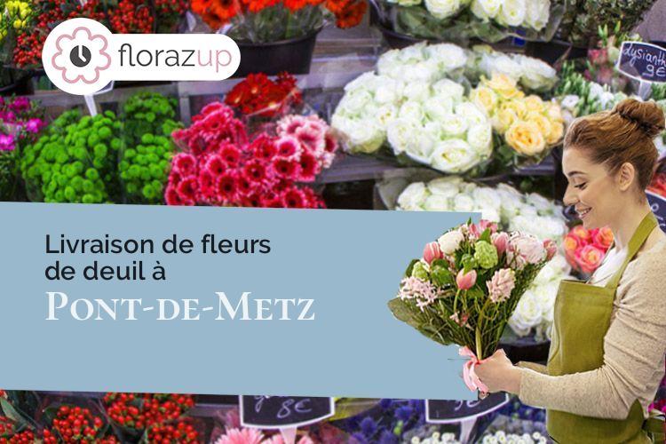 fleurs deuil pour un décès à Pont-de-Metz (Somme/80480)