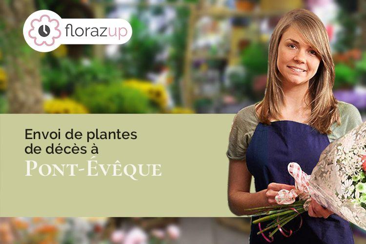 compositions de fleurs pour des funérailles à Pont-Évêque (Isère/38780)