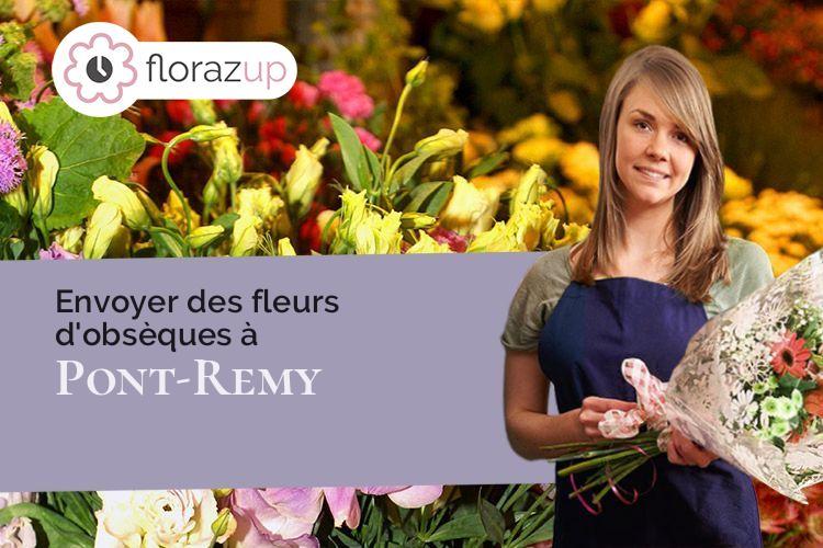 fleurs deuil pour une crémation à Pont-Remy (Somme/80580)