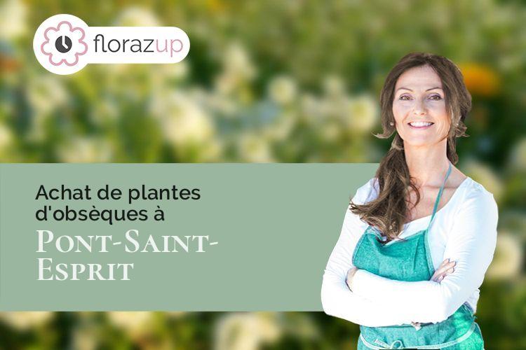 compositions florales pour des funérailles à Pont-Saint-Esprit (Gard/30130)