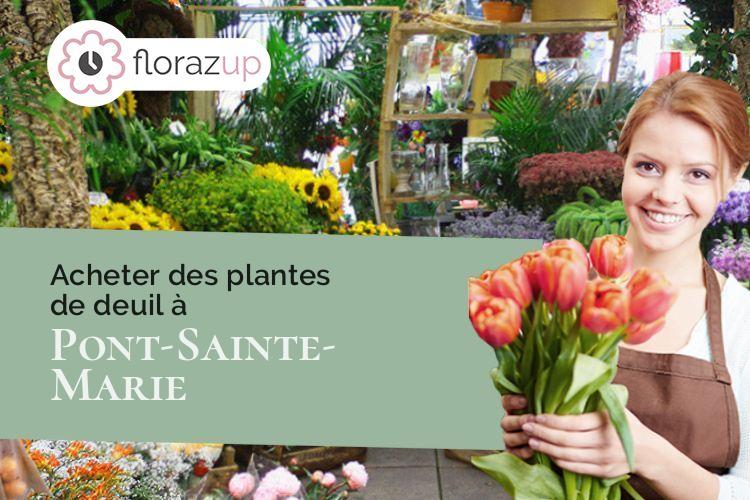 créations florales pour un enterrement à Pont-Sainte-Marie (Aube/10150)