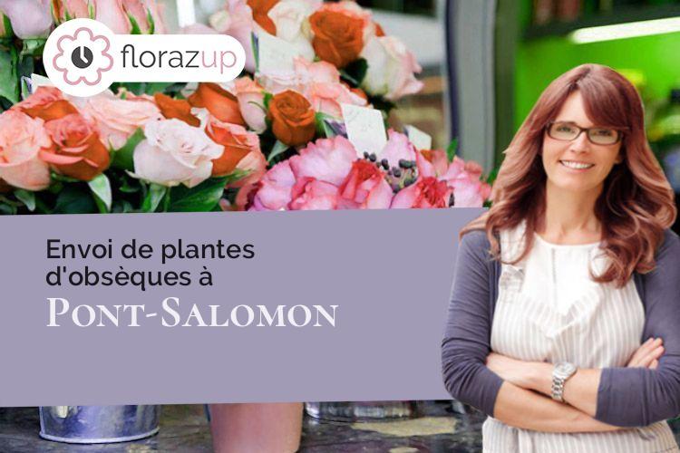 couronnes de fleurs pour un décès à Pont-Salomon (Haute-Loire/43330)