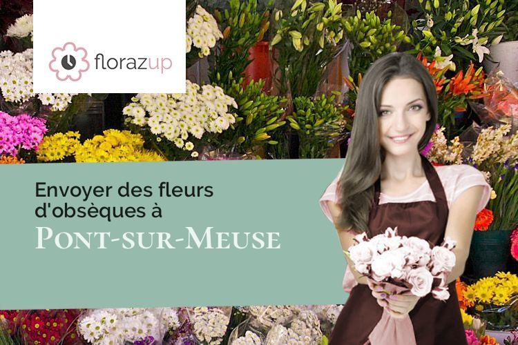 créations de fleurs pour des obsèques à Pont-sur-Meuse (Meuse/55200)