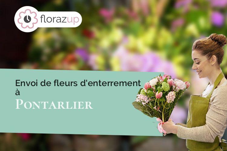 compositions florales pour des obsèques à Pontarlier (Doubs/25300)