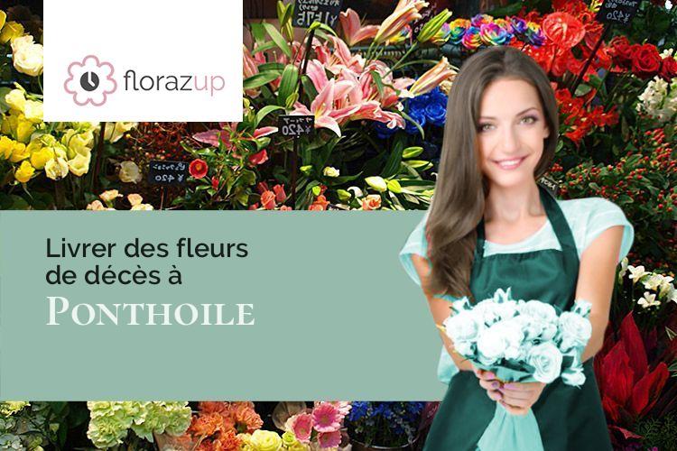coeurs de fleurs pour des obsèques à Ponthoile (Somme/80860)